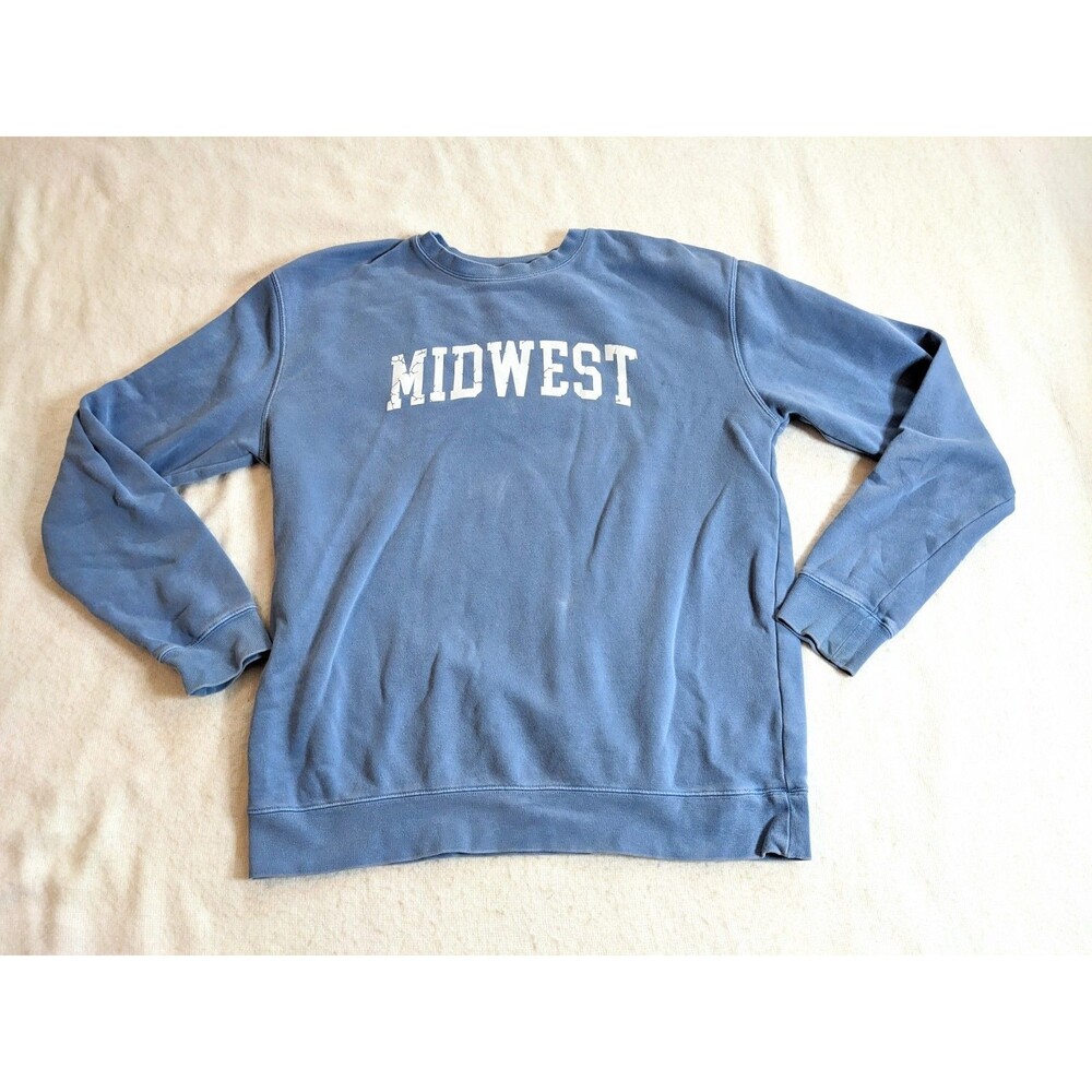 Midwest Independent Trading Company Fleece Crew Neck Pullover Sweatshirt Men's L